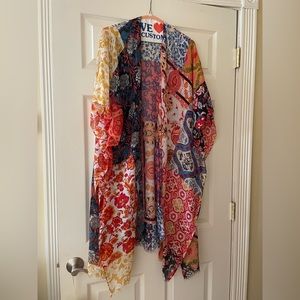 Sheer Muli-color sheer shawl